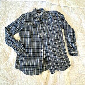 Banana Republic Plaid Long Sleeve Button-Down Shirt | Size Large